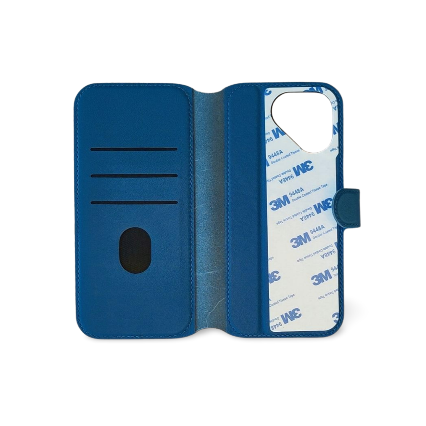 Fairphone 5 Leder Flip Case open ocean blue