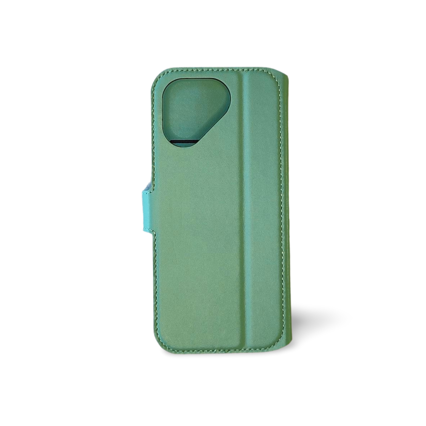 Fairphone 5 Leder Flip Case back nature green