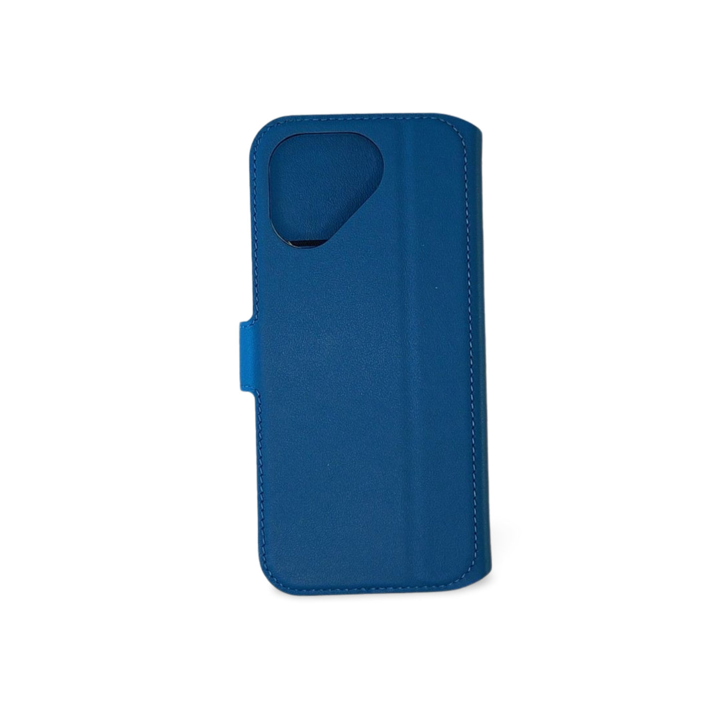 Fairphone 5 Leder Flip Case back ocean blue