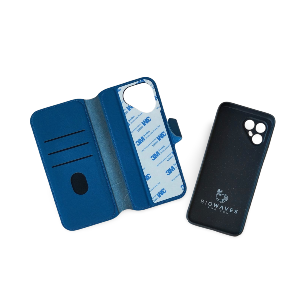 Fairphone 4 Flip Cover mit Hülle blau/schwarz