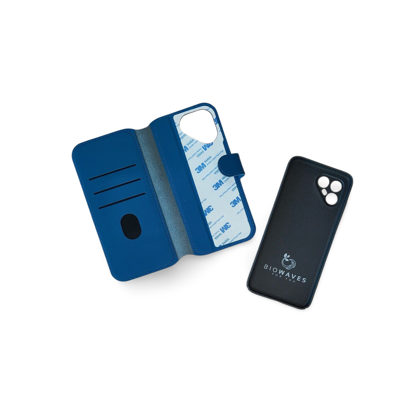 Fairphone 4 Flip Cover mit Hülle blau/schwarz