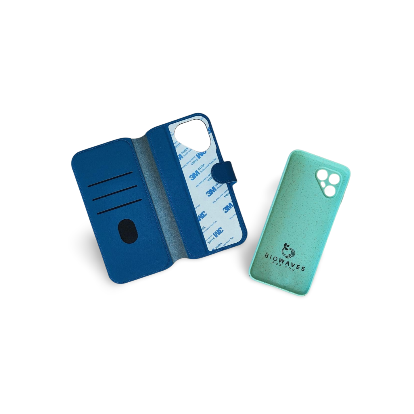 Fairphone 4 Flip Cover mit Hülle blau/grün