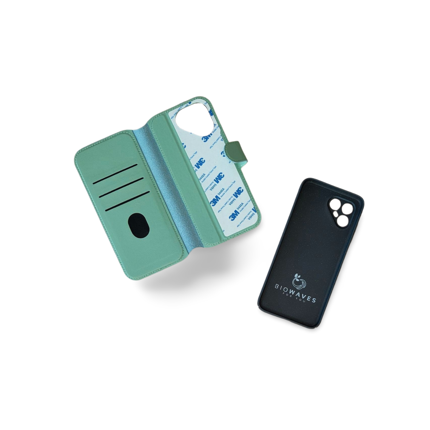 Fairphone 4 Flip Cover mit Hülle grün/schwarz