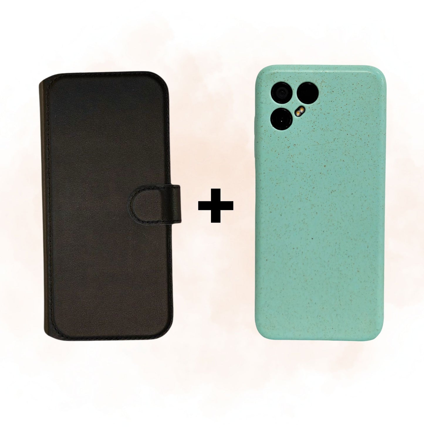 Fairphone 4 Leder Flip Cover + Case - Bundle zur Selbstmontage