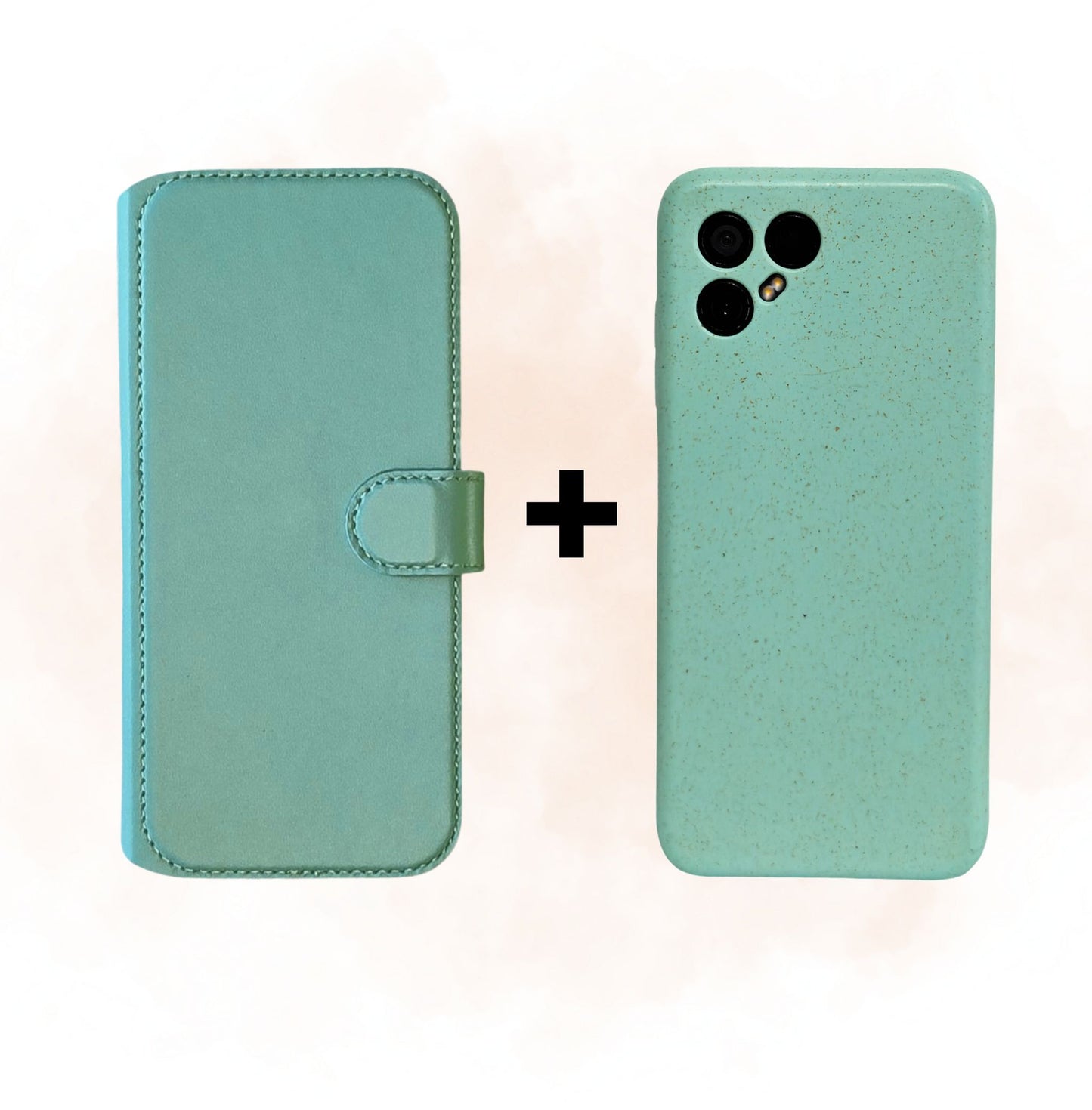 Fairphone 4 Leder Flip Cover + Case - Bundle zur Selbstmontage