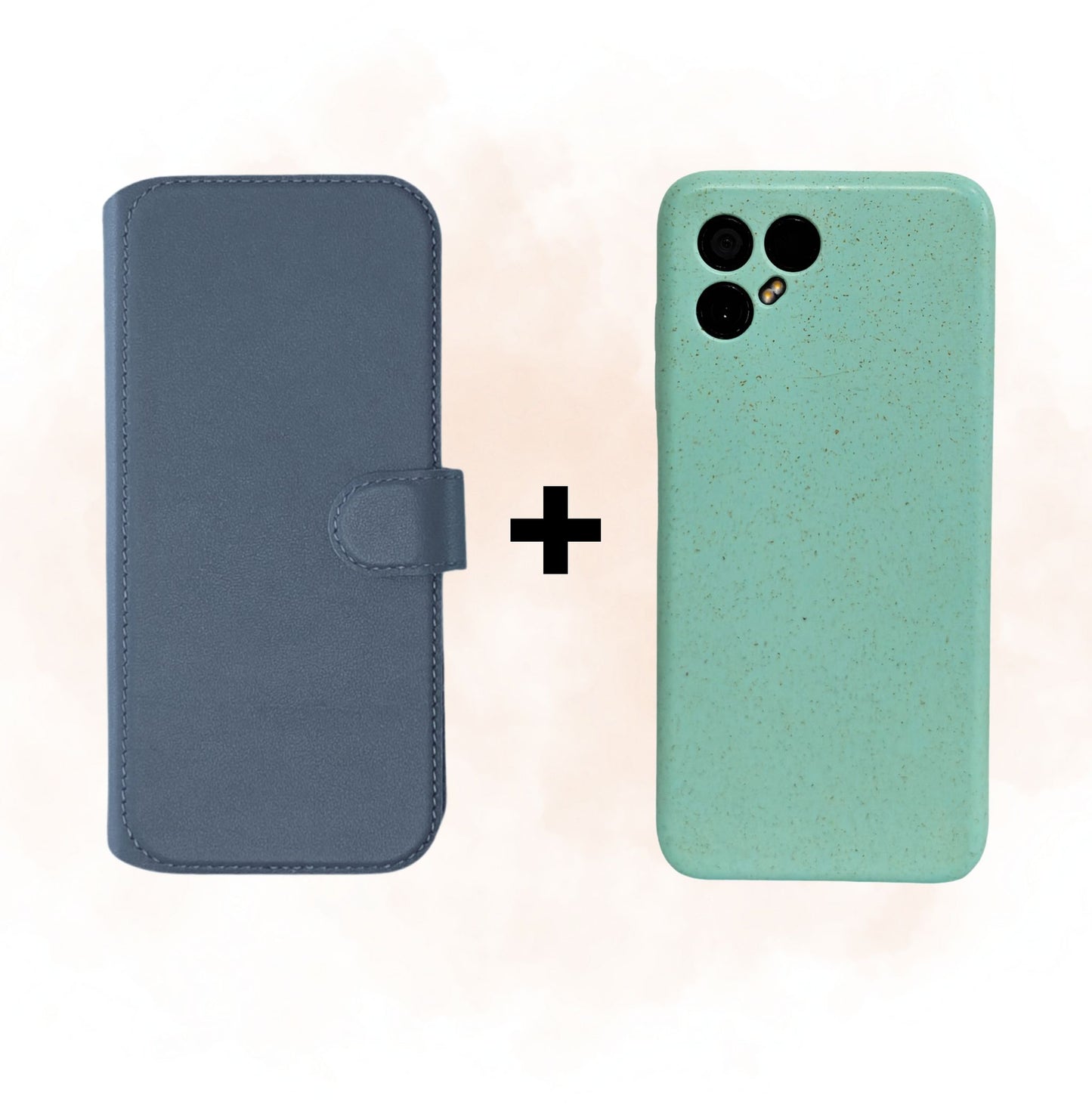 Fairphone 4 Leder Flip Cover + Case - Bundle zur Selbstmontage