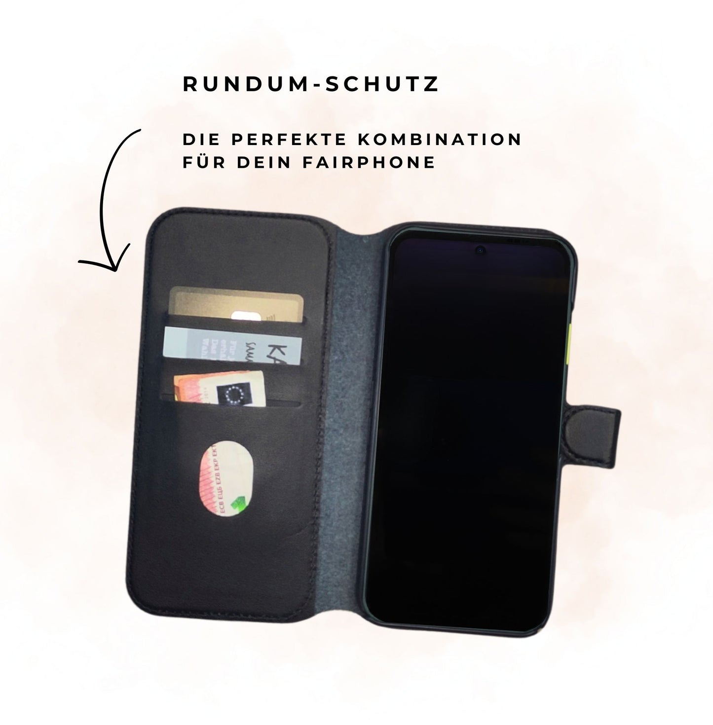 Fairphone 6 Leder Flip Cover + Case - Bundle zur Selbstmontage