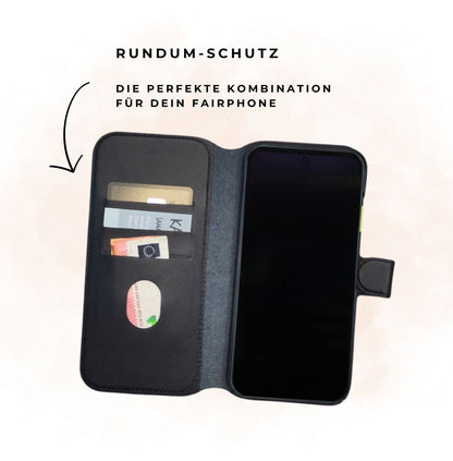 Leder Flipcover für Fairphone 6 – Wallet Case Bundle