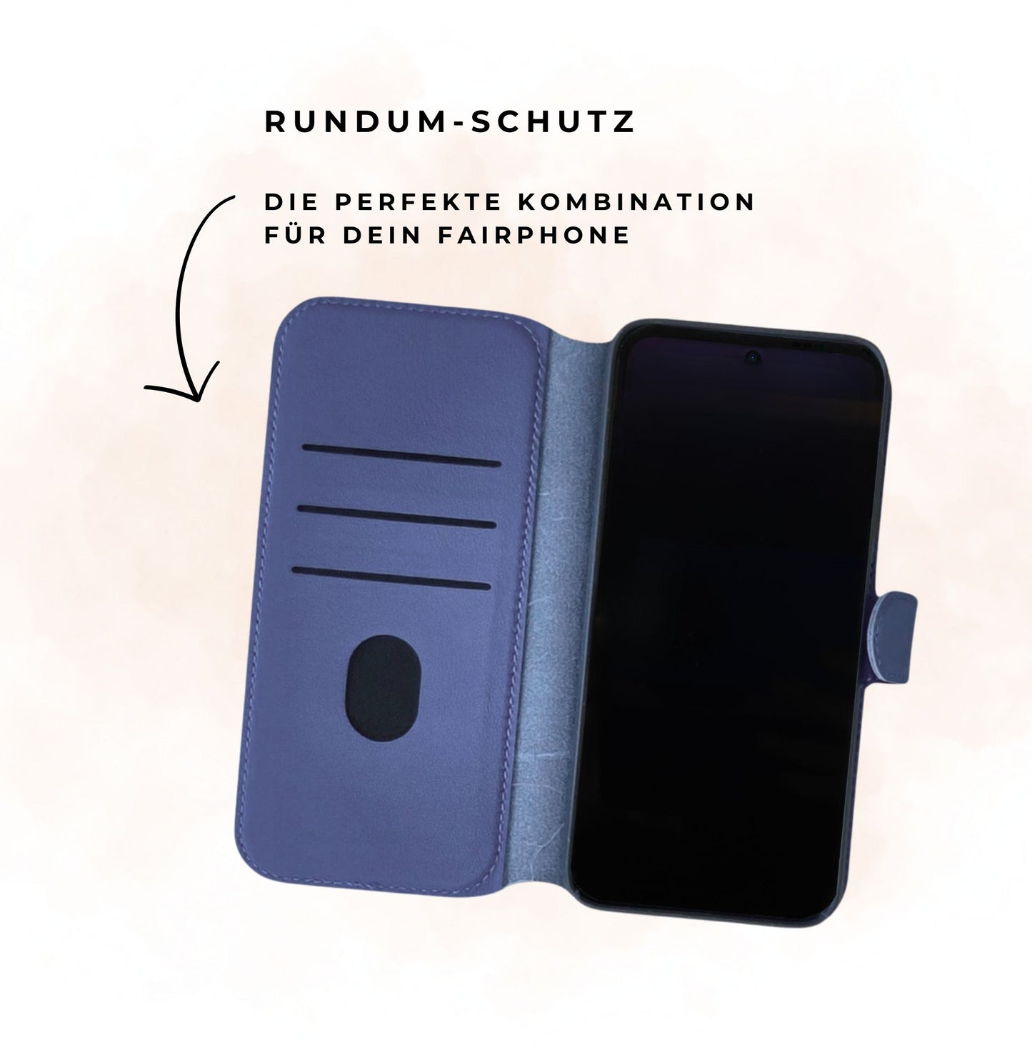 Fairphone 4 Leder Flip Cover + Case - Bundle zur Selbstmontage