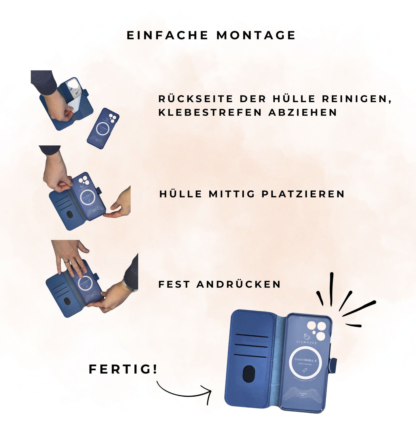 Fairphone 6 Leder Flip Cover + Case - Bundle zur Selbstmontage