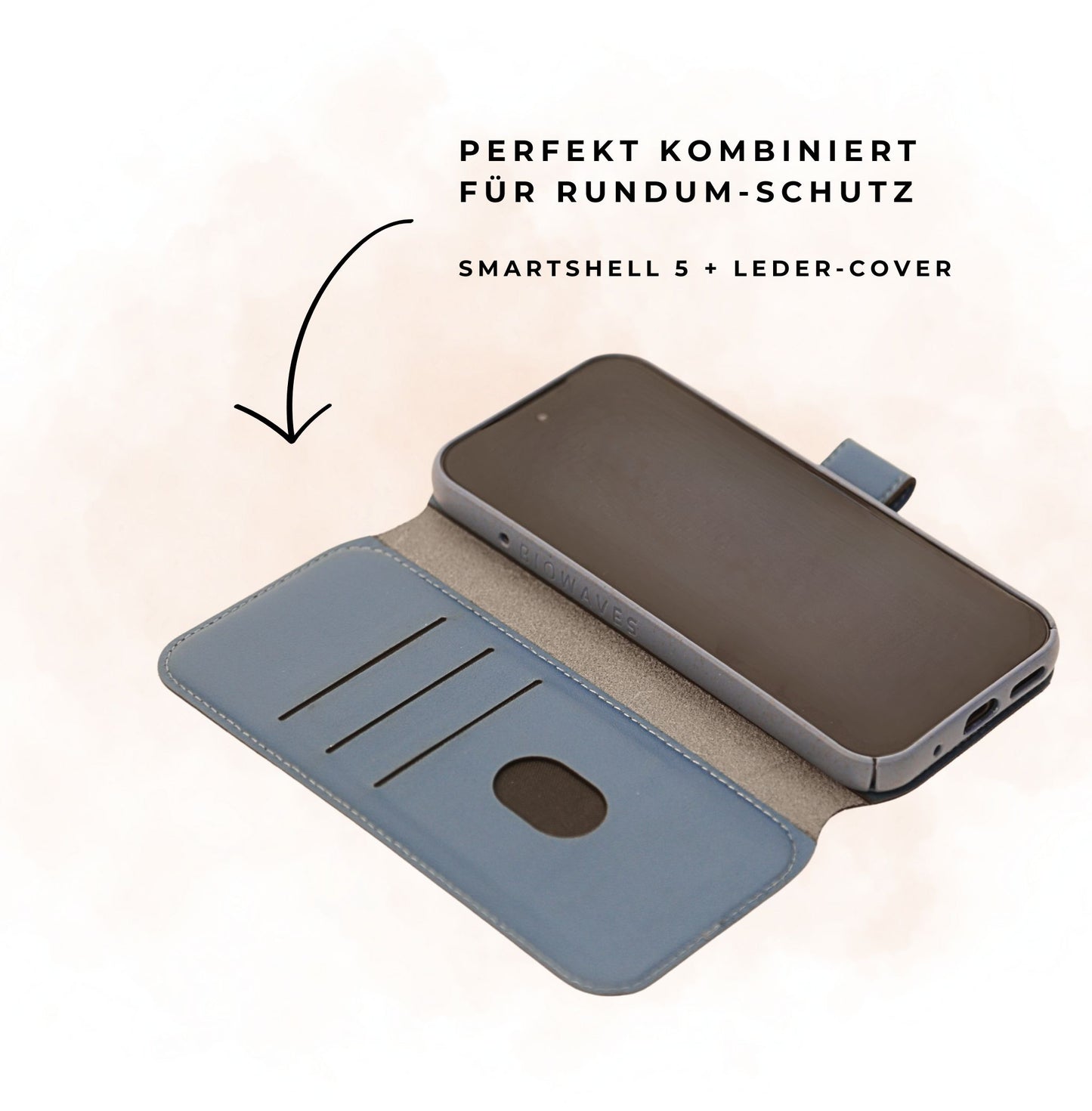 SmartShell 5 Leder Flip Case für Fairphone 5