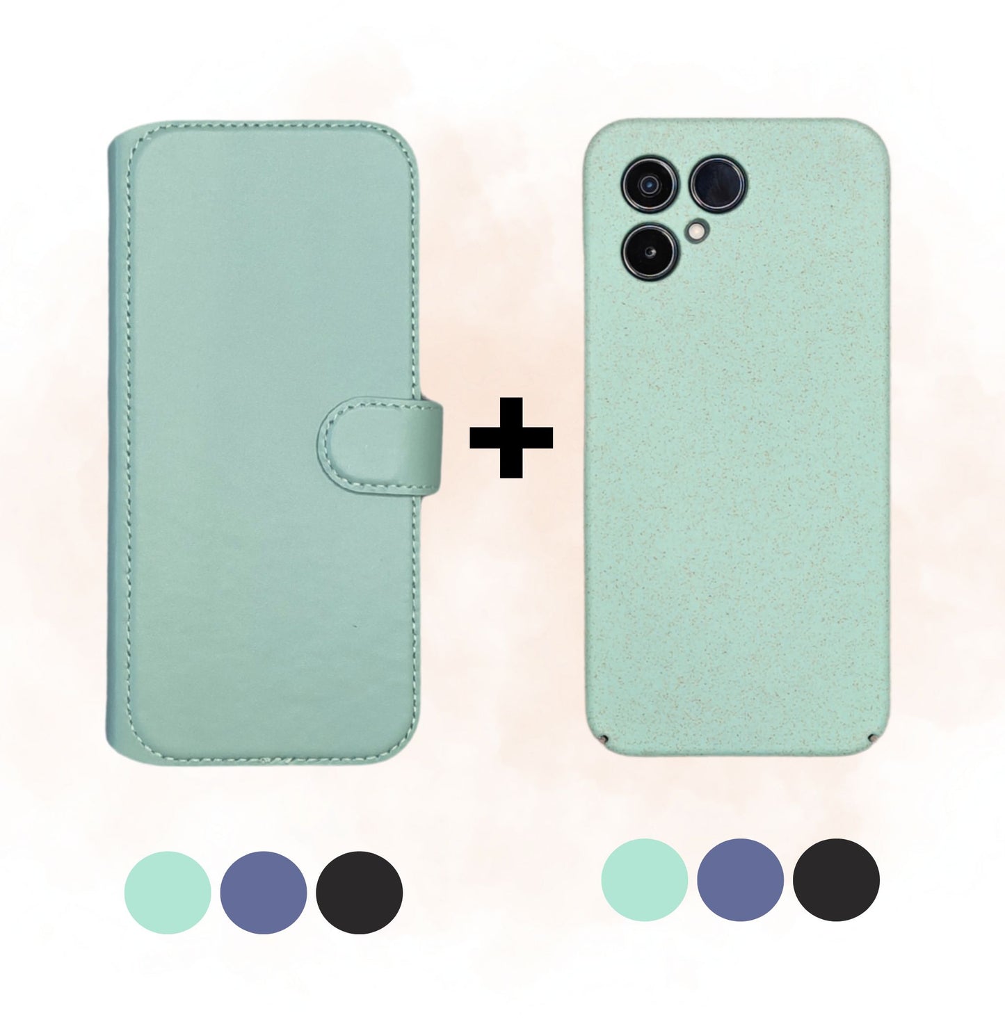 Fairphone 6 Leder Flip Cover + Case - Bundle zur Selbstmontage